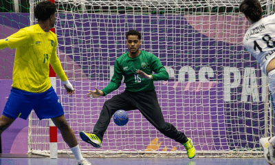 Gabriel Souza, goleiro do brasil no handebol dos Jogos Pan-Americanos Júnior Assunção-2025