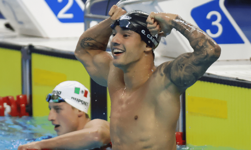 Guilherme Caribé na final dos 100m livre nos Jogos Pan-Americanos Júnior Assunção-2025