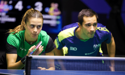 Hugo Calderano Bruna Takahashi tênis de mesa dupla duplas mistas WTT Star Contender de Foz de Iguaçu