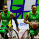 Cristiano Clemente em ação pela seleção brasileira de basquete em cadeira de rodas
