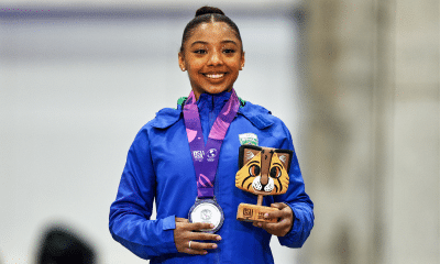 Kauany Aquino com a prata no salto dos Jogos Pan-Americanos Júnior Assunção-2025
