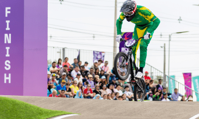 Lucas Zimmermann contrarrelógio do BMX Racing Jogos Pan-americanos Júnior Assunção 2025 triatlo