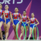 Mario Bros conjunto cinco arcos ginástica rítmica jogos pan-americanos júnior Assunção 2025 bola medalha ouro prata bronze