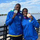 Mateus Nunes Lorrane Santos canoagem velocidade jogos pan-americanos júnior assunção 2025 prata ouro bronze