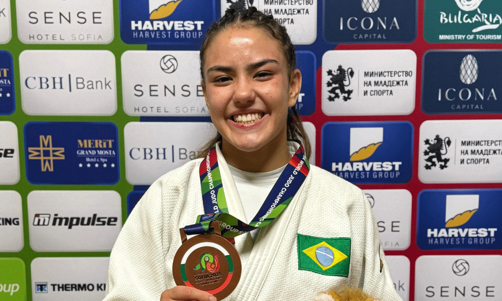 Nicole Marques medalha de bronze campeã mundial cadete de judô