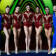 Conjunto brasileiro posando para foto durante o Campeonato Mundial de GR