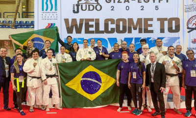 Delegação brasileira campeã do Grand Prix de judô paralímpico