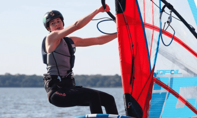 Sofia Rocha do iQFoil feminino no Pan Junior - Vela
