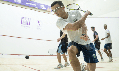 2025.08.14 - Jogos Pan-Americanos Júnior Assunção 2025 - Squash - João Santos e Murilo Penteado do Time Brasil disputam a competição. Foto: Grazie Batista/COB