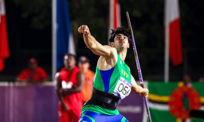 Thiago Lacerda do lançamento do dardo nos Jogos Pan-Americanos Júnior Assunção-2025