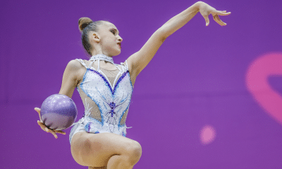 Bia Vieira durante sua apresentação no individual de bola nos Jogos Pan Júnior - Foto: Ana Patricia/COB