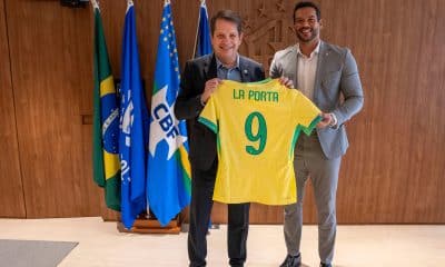 Samir Xaud, da CBF, e Marco La Porta, do COB, se reuniram por objetivos em comum do esporte brasileiro