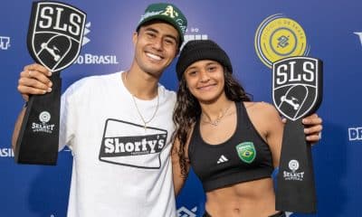 Ivan Monteiro e Maria Lúcia vencem o SLS Select Series Saquarema, etapa de skate street