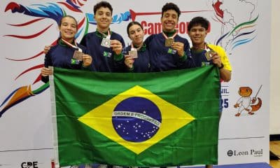 Brasil com nove medalhas na estreia do Sul-Americano de Esgrima de base