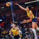 Gabi no jogo entre Brasil e Itália na semifinal do Mundial de vôlei feminino 2025