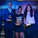 Vitória Marcelino (Sesi Araraquara), Aline Moura (Sesi Araraquara), representante da Manu Rios (São José) Iza Sangalli (Campinas) e Gabi Guimarães