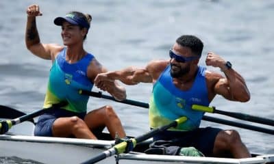 Michel Gomes Pessanha e Gessyca Guerra se classificaram para a final do PR2 Double Skiff misto no Mundial de remo