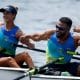 Michel Gomes Pessanha e Gessyca Guerra se classificaram para a final do PR2 Double Skiff misto no Mundial de remo