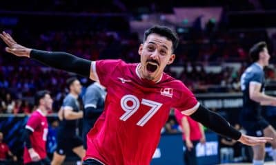 O Canadá, do líbero Landon Currie, foi responsável pela eliminação precoce do Japão no Mundial de vôlei masculino