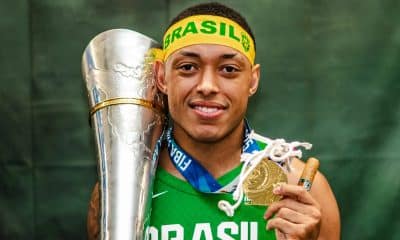 Yago, armadora da seleção brasileira de basquete, esteve na COB Expo nesta sexta-feira (26) (Foto: FIBA Americas)