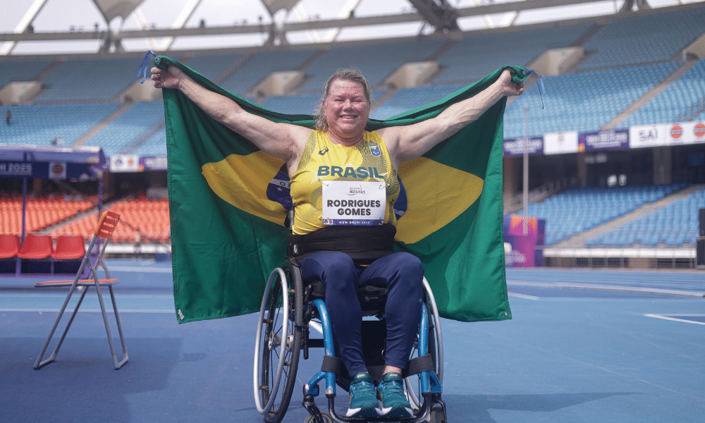 Beth Gomes mundial de atletismo paralímpico prata