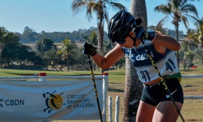 Eduarda Ribera disputou prova da Copa do Mundo de Rollerski