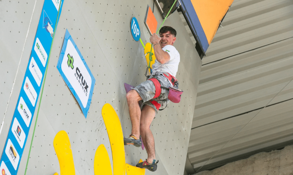 Eduardo Schaus Mundial de Paraescalada medalha de prata