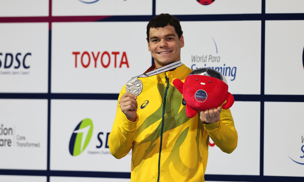 Gabriel Bandeira Mundial de Natação Paralímpica recorde mundial medalha de prata