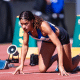 Hakelly Souza no Brasileiro Sub-20 de atletismo na prova dos 100m rasos