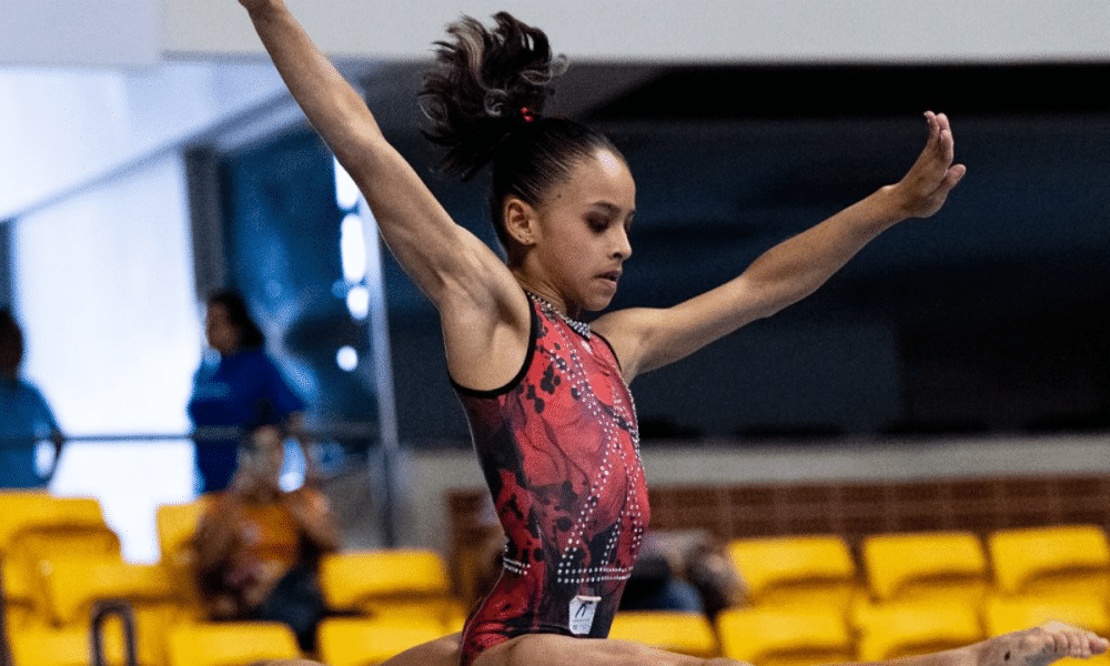 Izabella Kassyane, do Flamengo, no Brasileiro Infantil de ginástica artística