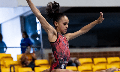 Izabella Kassyane, do Flamengo, no Brasileiro Infantil de ginástica artística