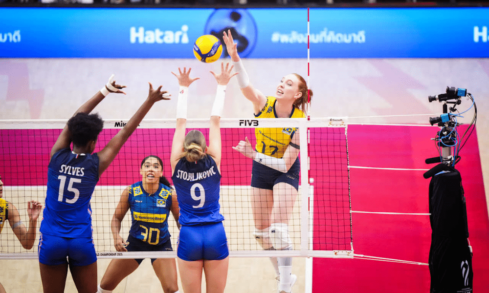Brasil França Mundial de Vôlei Feminino quartas de final Julia Bergmann
