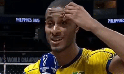 Ricardo Lucarelli dá entrevista no Mundial de vôlei masculino