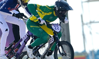 Lucas Zimmermann na Copa do Mundo de ciclismo bmx racing