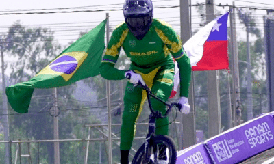 Lucas Zimmermann na Copa do Mundo de ciclismo bmx racing