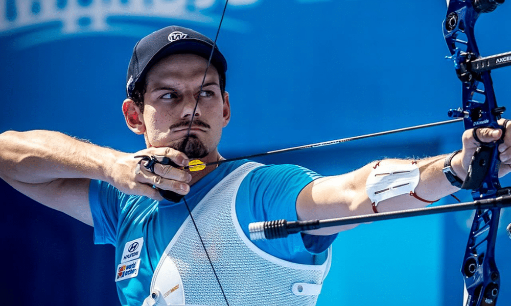 Marcus D’Almeida Mundial de Tiro com arco medalha de prata vice-campeão Andres Temiño Mediel