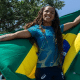 Rayane Soares Mundial de Atletismo Paralímpico porta-bandeira