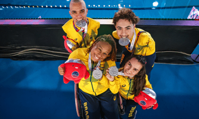 Revezamento 4x50 m misto 20 pontos Mundial de Natação Paralímpica medalha de prata brasil