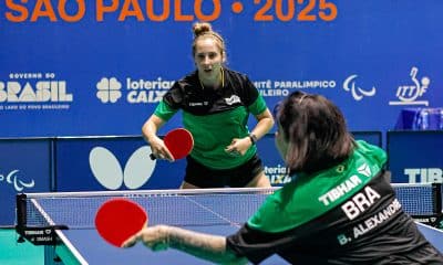 Na imagem, Danielle Rauen na final do Parapan contra Bruna Alexandre.