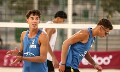 Bruno e Felipe invictos no Campeonato Mundial de vôlei de praia sub-18