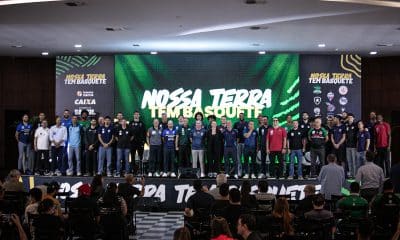 Na imagem, representantes dos 20 clubes que disputarão o NBB 2025/26.