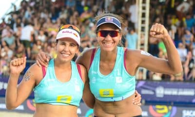 Duda e Ana Patrícia finalistas na etapa do Rio de Janeiro do Circuito Mundial de Vôlei de Praia