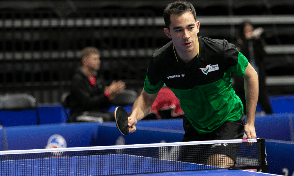 Hugo Calderano está na semifinal do Pan-Americano de Tênis de Mesa