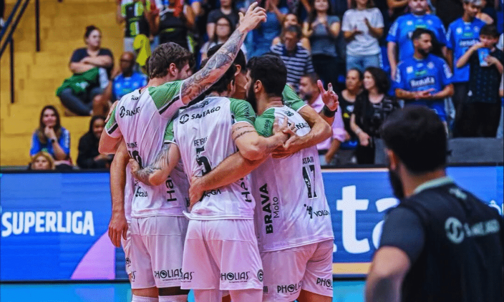 André Saliba teve atuação decisiva na vitória do Saneago Goiás diante do Vôlei Renata pela Superliga de vôlei masculino