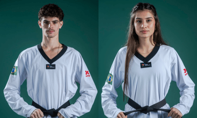 Guilherme e Camilly estreiam com vitória no Mundial de Taekwondo