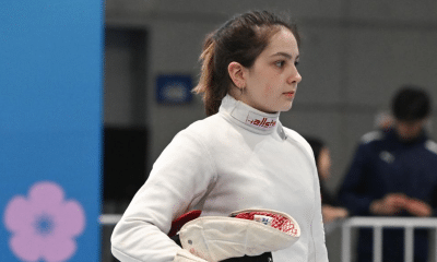 Laura Correia fez um jogo duro no quadro de 128 e só foi eliminada depois de um emocionante 15 a 14 (Augusto Bizzi/Eva Pavia Gomez/Luca Pagliaricci/FIE)