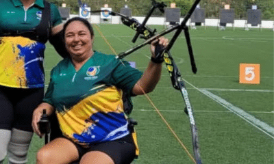 Lindiara Souza Weischung campeã brasileira de tiro com arco paralímpico