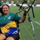 Lindiara Souza Weischung campeã brasileira de tiro com arco paralímpico