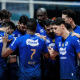 Time do Minas comemora ponto no Mineiro Masculino de Vôlei (foto: Hedgard Moraes/MTC)