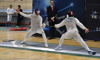 O chileno Vicente Otayza superou o compatriota Leopoldo Alarcón na final do Torneio Satélite do Rio de Janeiro de florete masculino